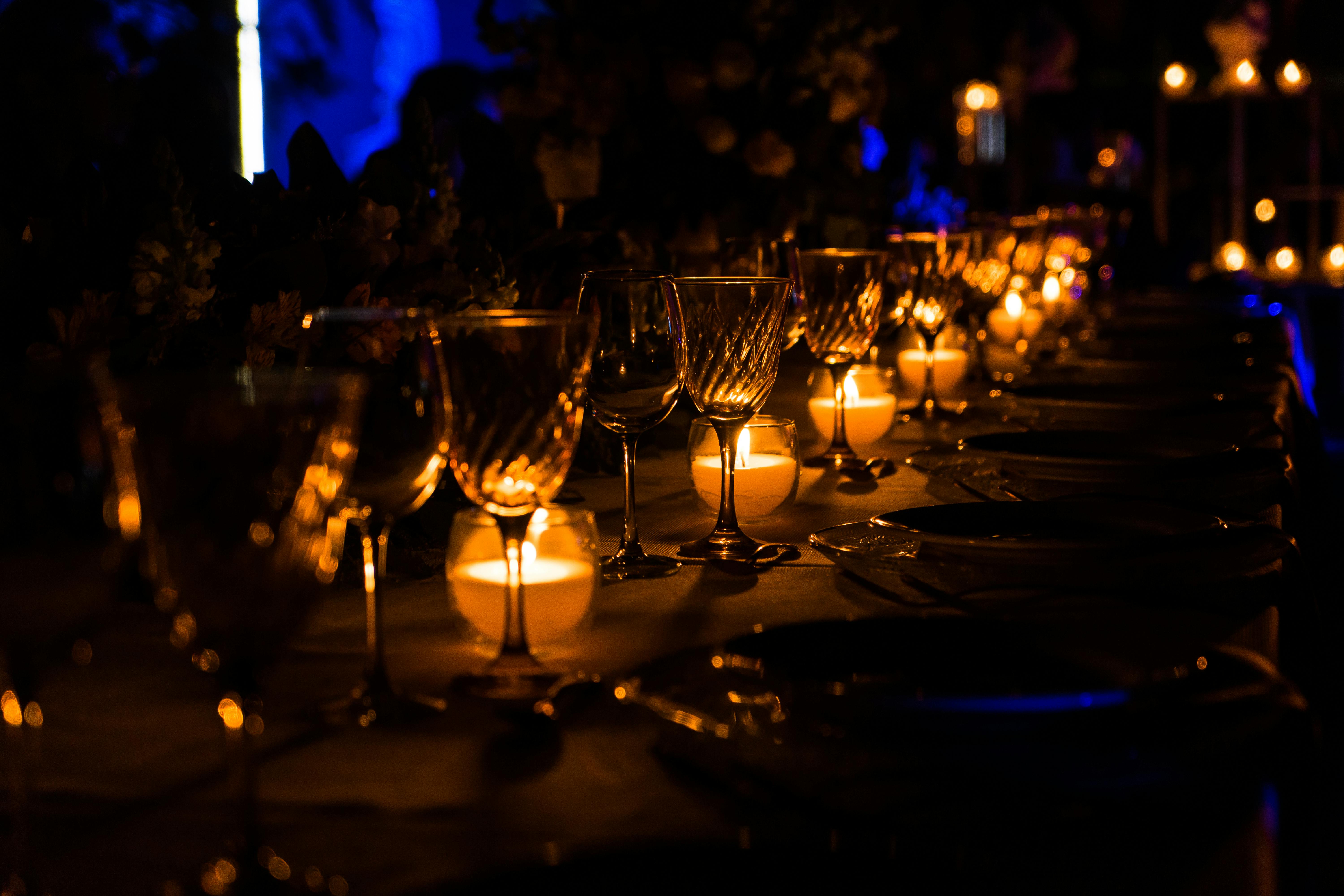 Event bar with gold accents